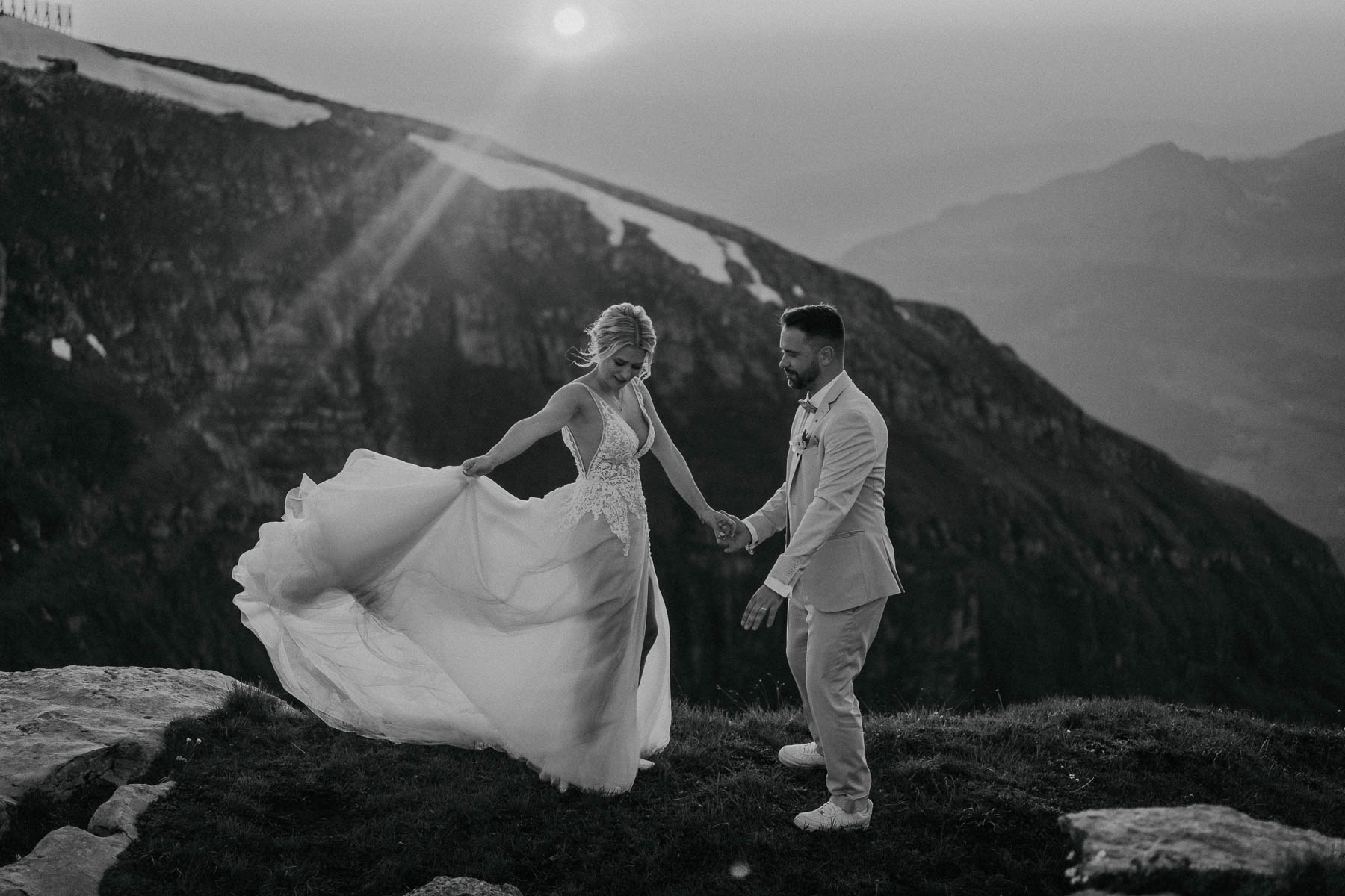 Berghochzeit Schweiz Fotografin Videograph Heiraten Hochzeit